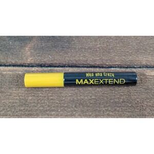 Wild and‎ Crazy MaxExtend Mascara Black Yellow Tube New Makeup